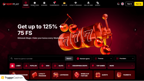 lobbyn på fieryplay casino