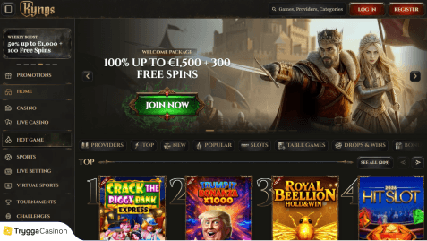 lobbyn på kyngs casino
