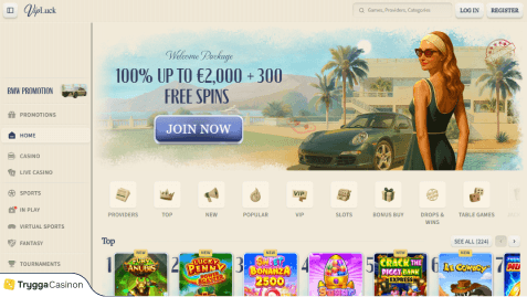 lobbyn på vipluck casino