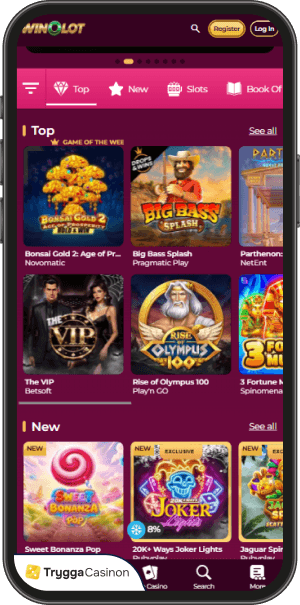spelautomater på winolot casino online